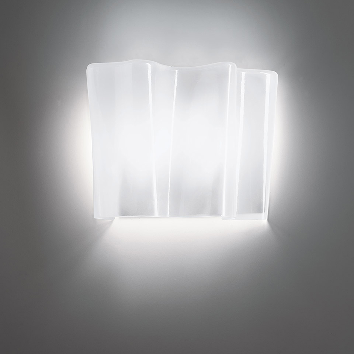Artemide Design Logico Parete, milchig weiß