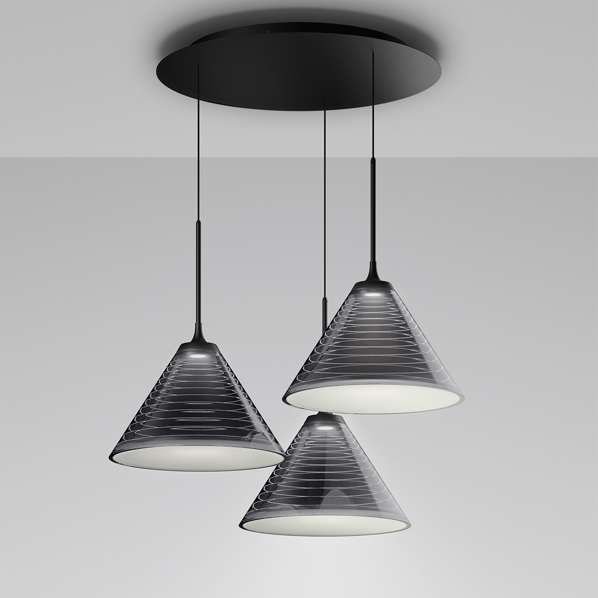 Artemide Look at Me 35 Cluster LED Sospensione, App-kompatibel, schwarz Look at Me 35 Cluster LED Sospensione, App-kompatibel