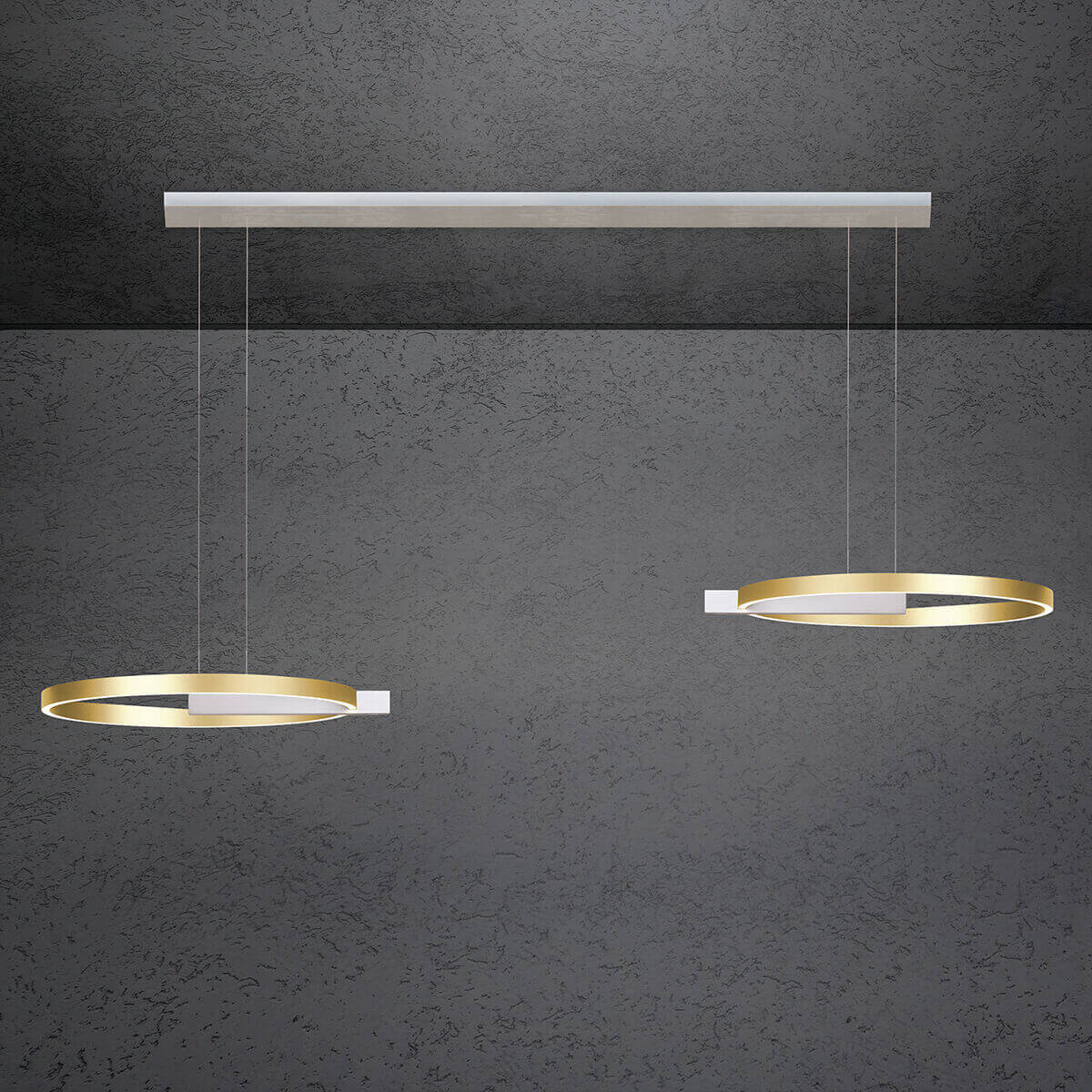 Alu geschliffen / Gold eloxal