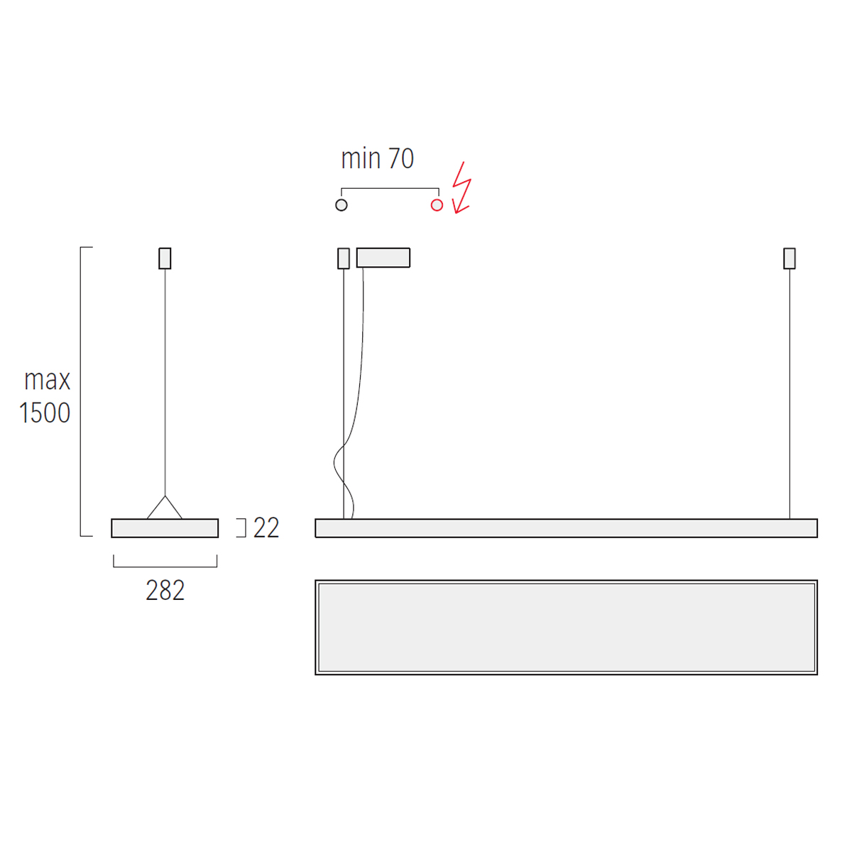 Lightnet Cubic-P1 Superflat Pendelleuchte