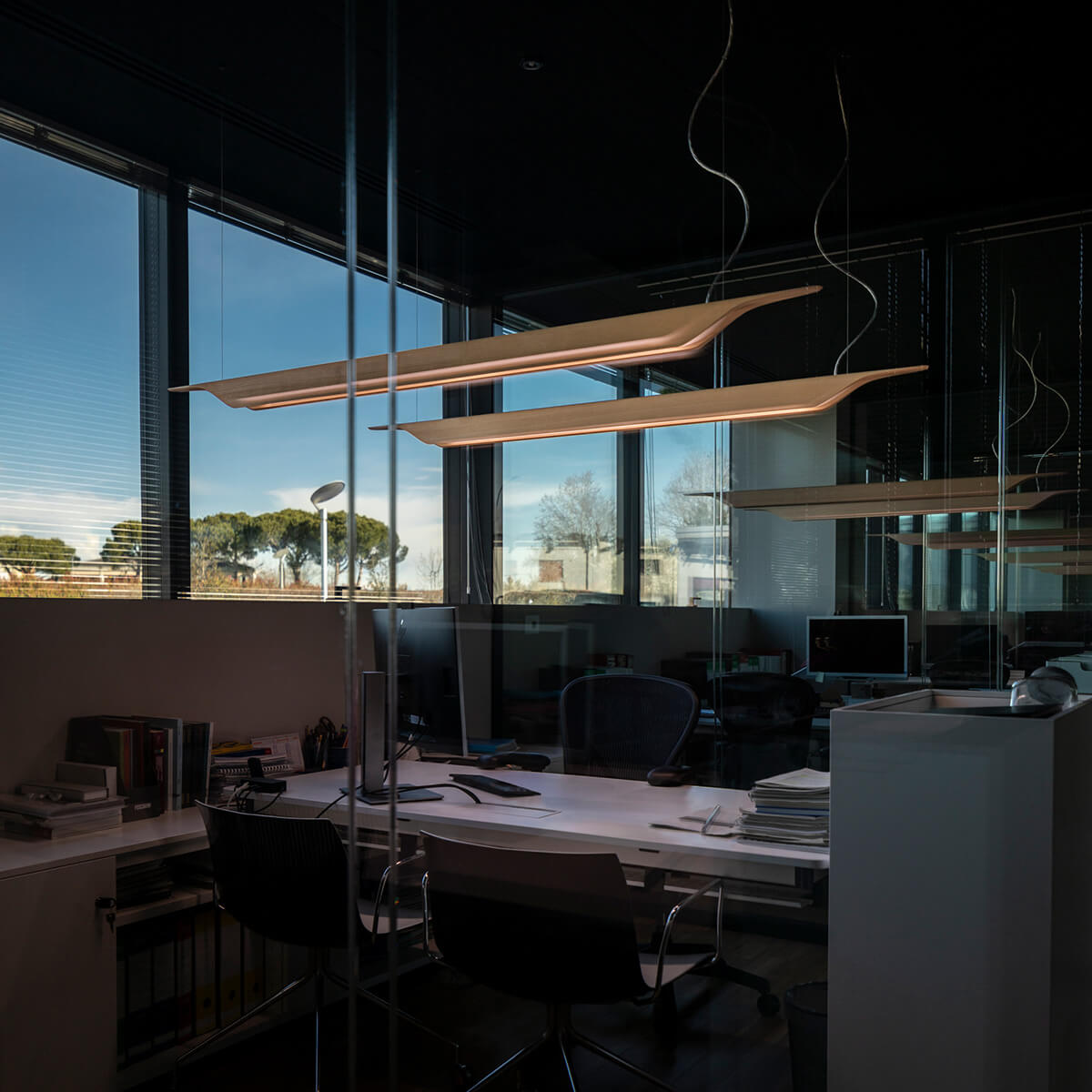 Foscarini Troag Media LED Sospensione, naturale (natur)