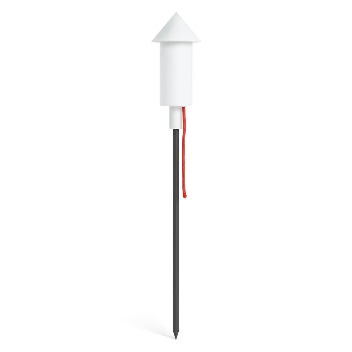 Fatboy Racket la Surprise LED Solarleuchte mit Erdspieß, Aluminium / weiß