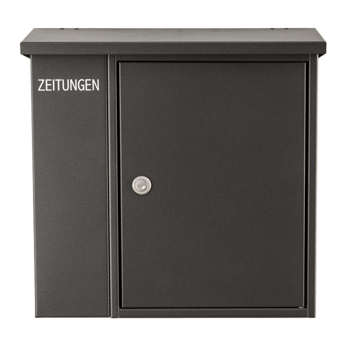 Heibi Briefkasten mit Zeitungsfach, grafitgrau