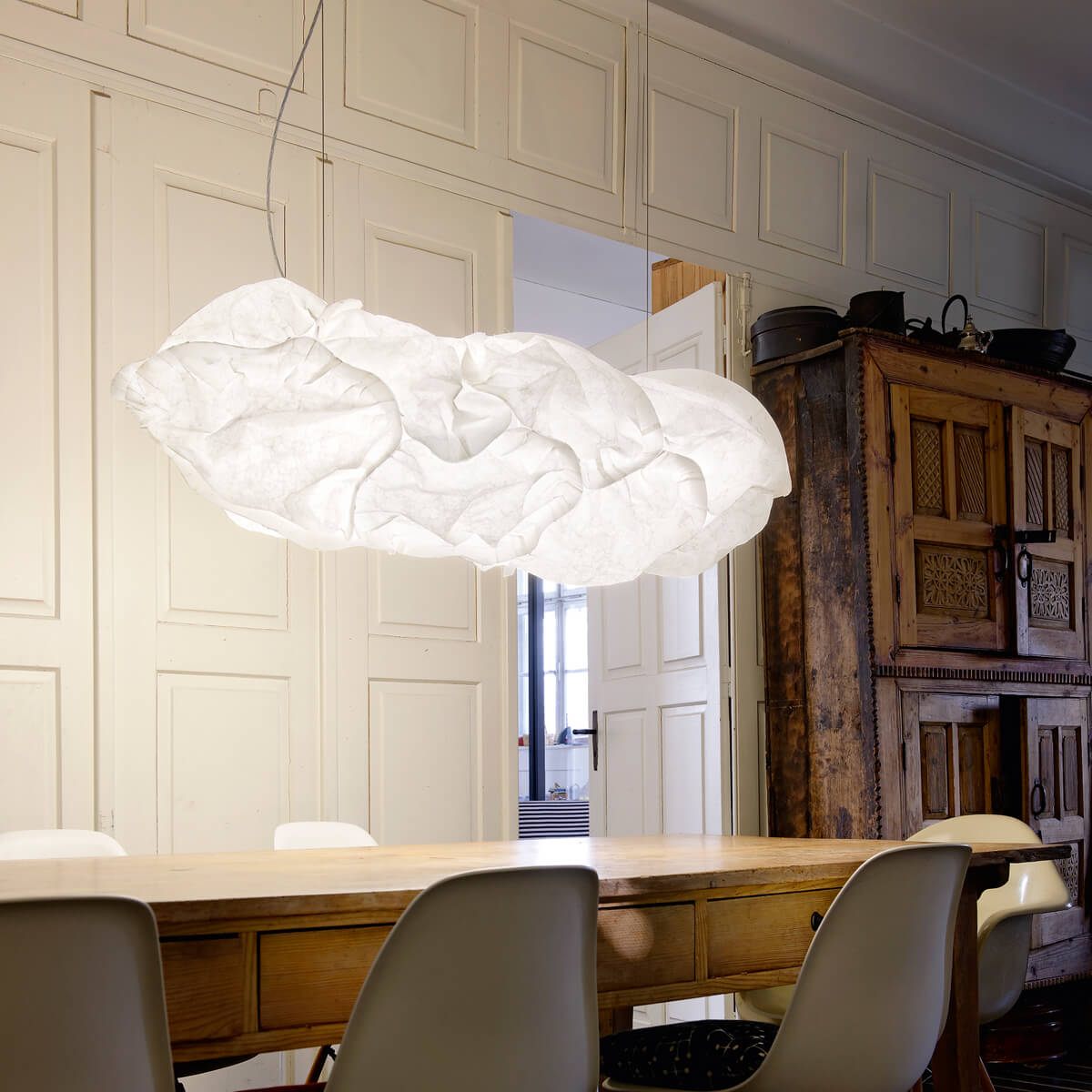 Belux Cloud-XL LED Pendelleuchte, weiß