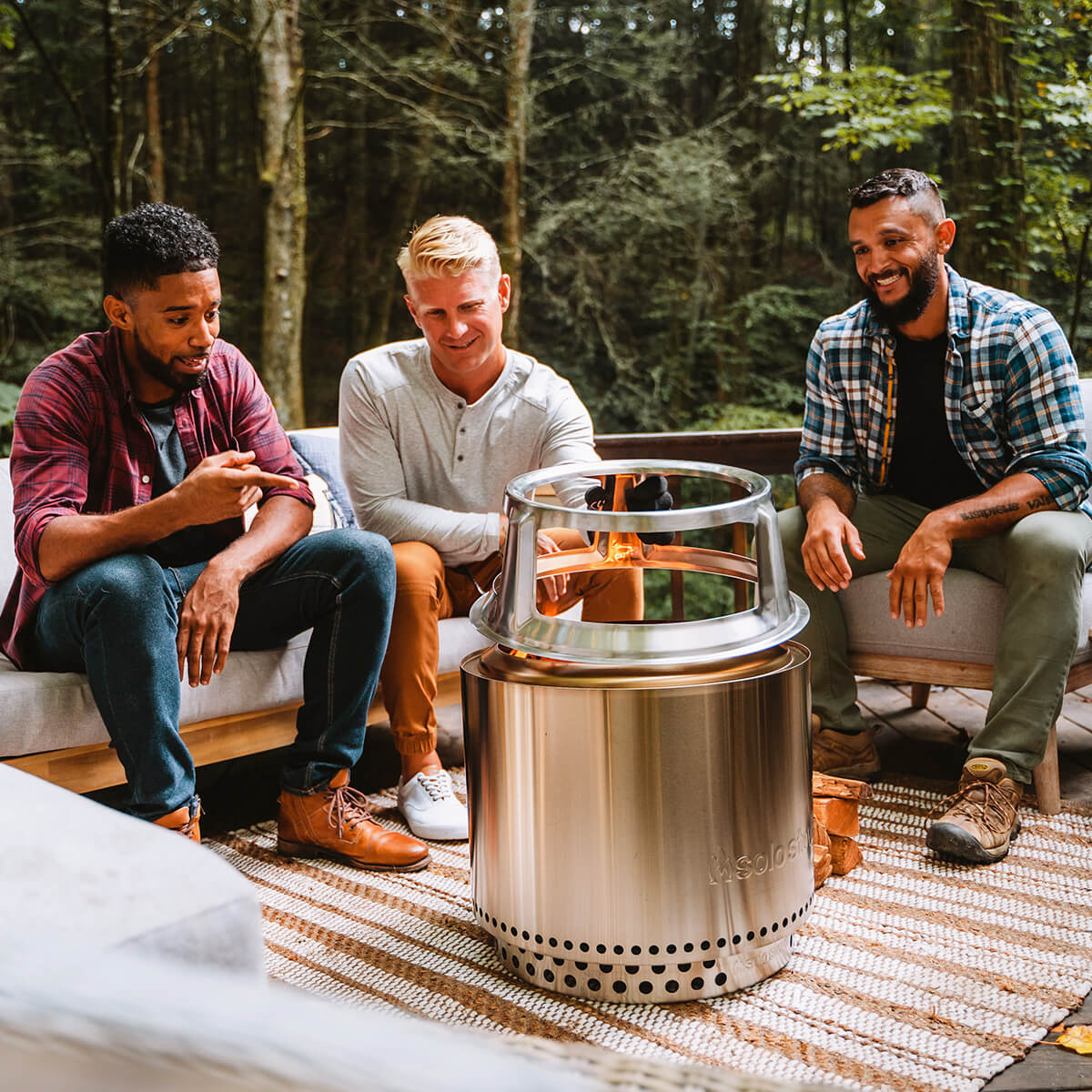 Bonfire Gusseisen-Grillrost mit Aufsatz