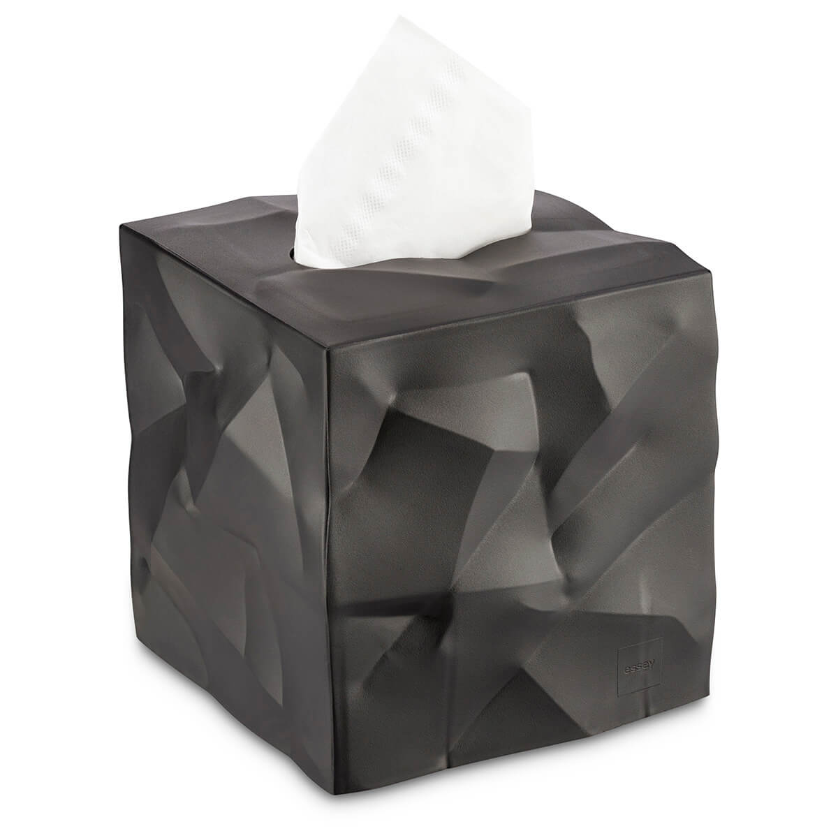 Essey Wipy Cube I Kosmetiktücher-Box & Tuchspender, schwarz (Tücher nicht inbegriffen) Wipy Cube I Kosmetiktücher-Box & Tuchspender