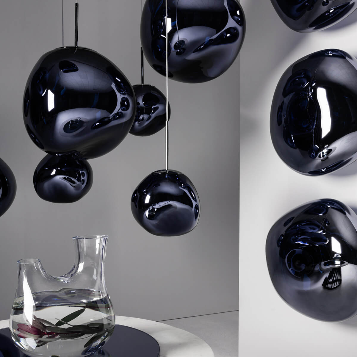 Tom Dixon Melt LED Pendelleuchte, Smoke