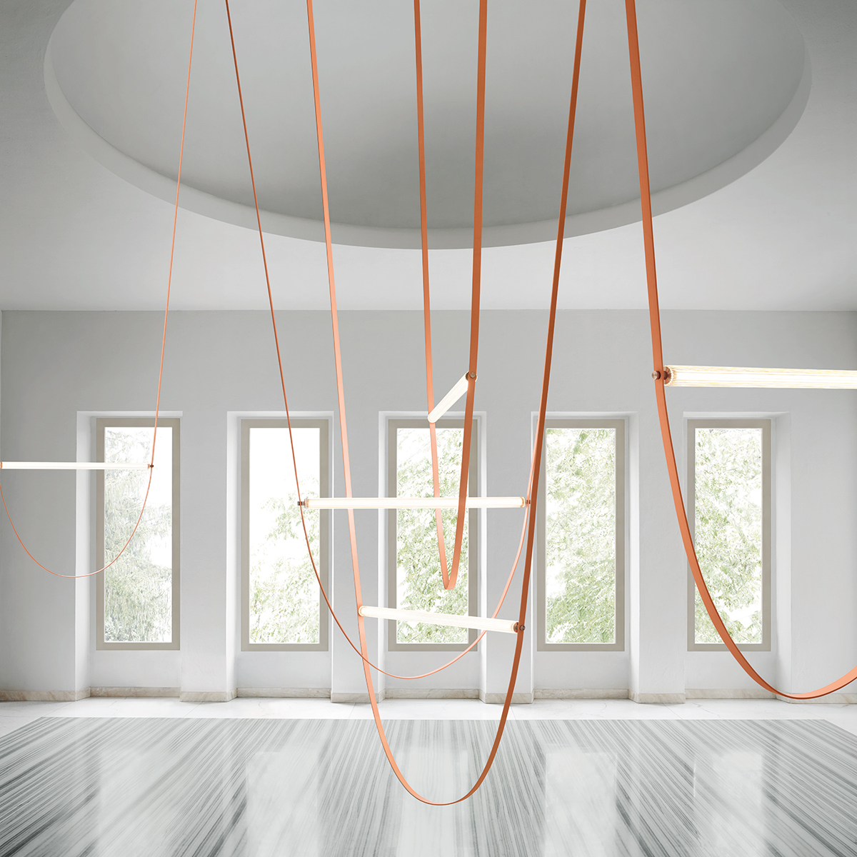 Flos Wireline LED Pendelleuchte, pink (©Tommaso Sartori)