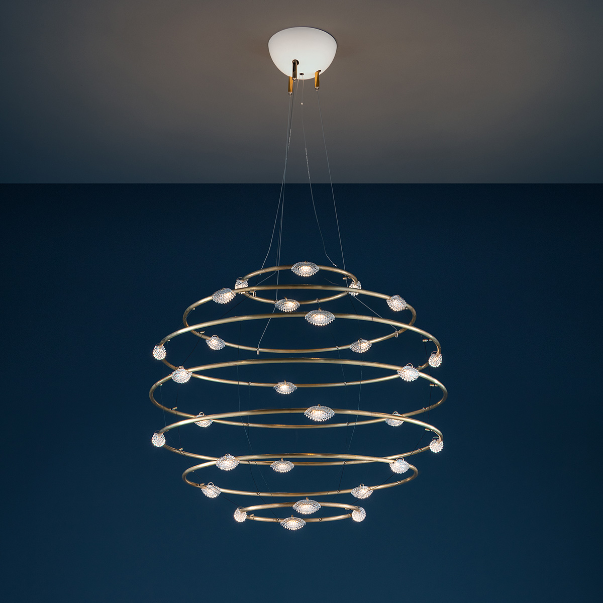 Catellani & Smith Petits Bijoux LED Pendelleuchte, Ø: 75 cm, Messing (Foto: Nava-Rapacchietta)