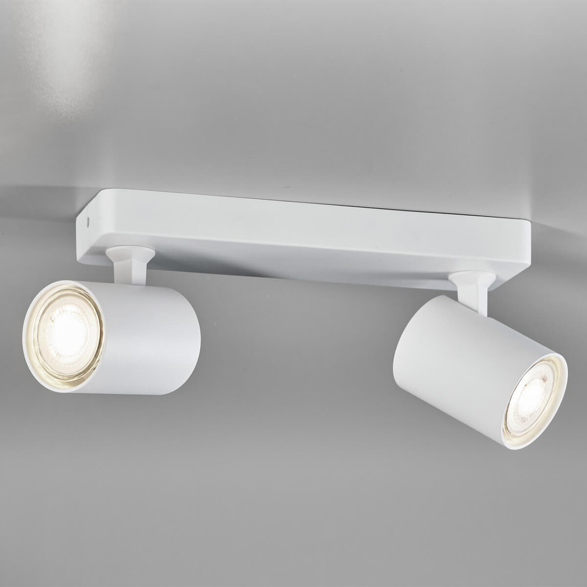 LupiaLicht Cup LED Deckenleuchte, 2-flg., weiß