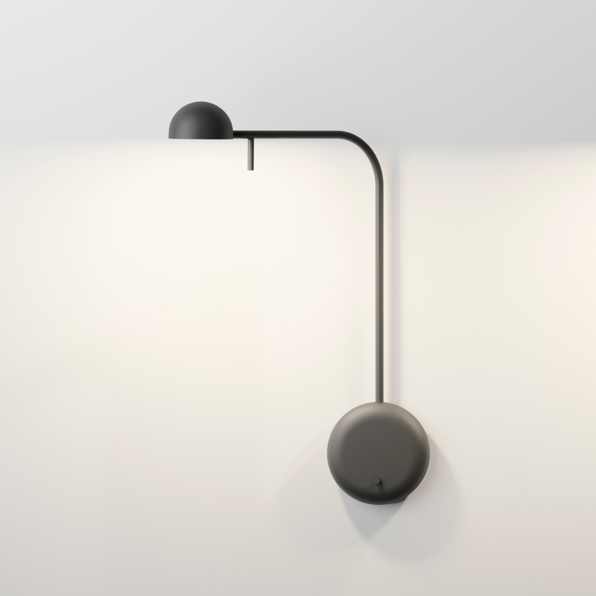 Vibia Pin 1680 LED Wandleuchte, schwarz matt