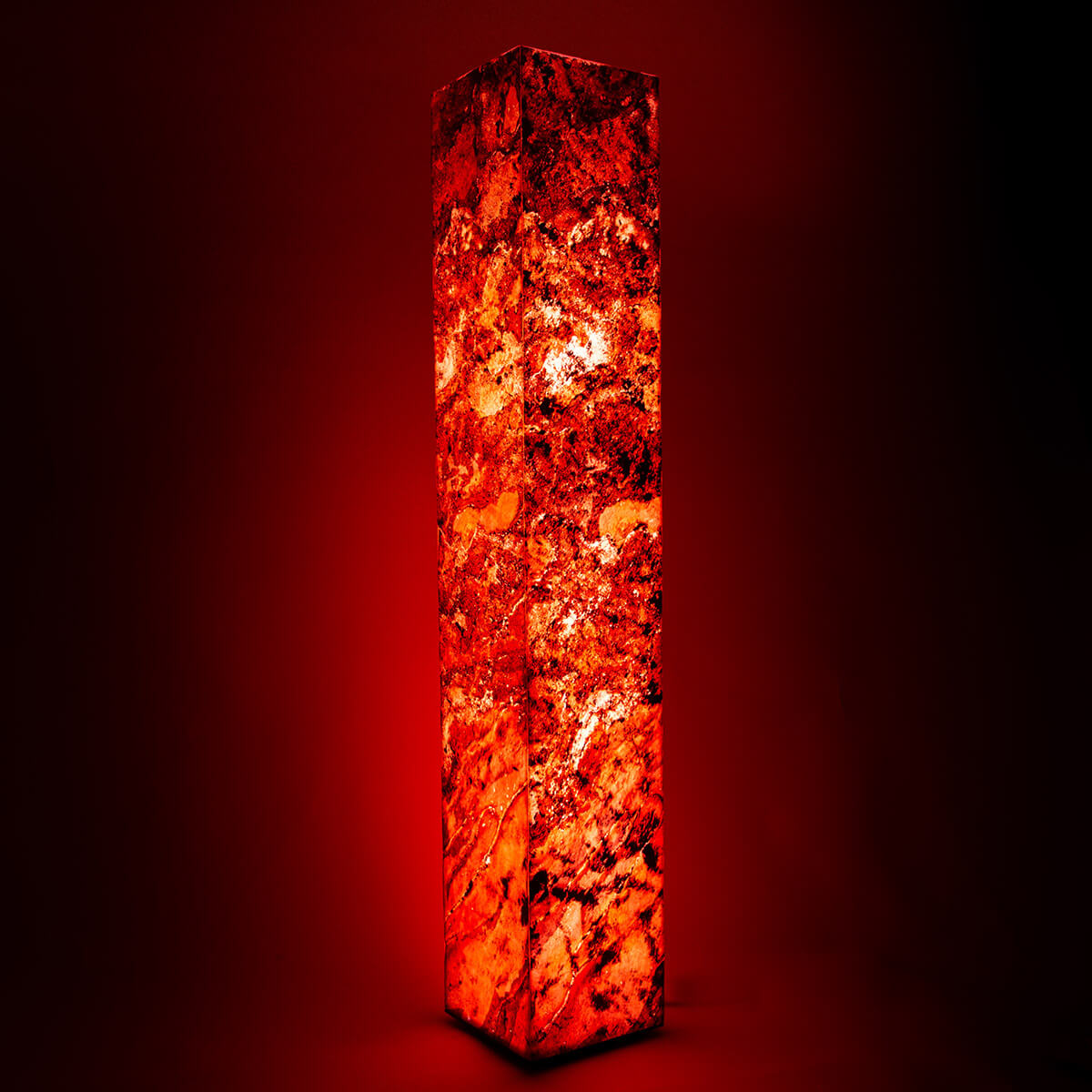 Epstein-Design Eifel im Herbst RGBCCT-LED Stehleuchte / Lichtsäule mit ZigBee, Höhe: 130 cm, Schiefer