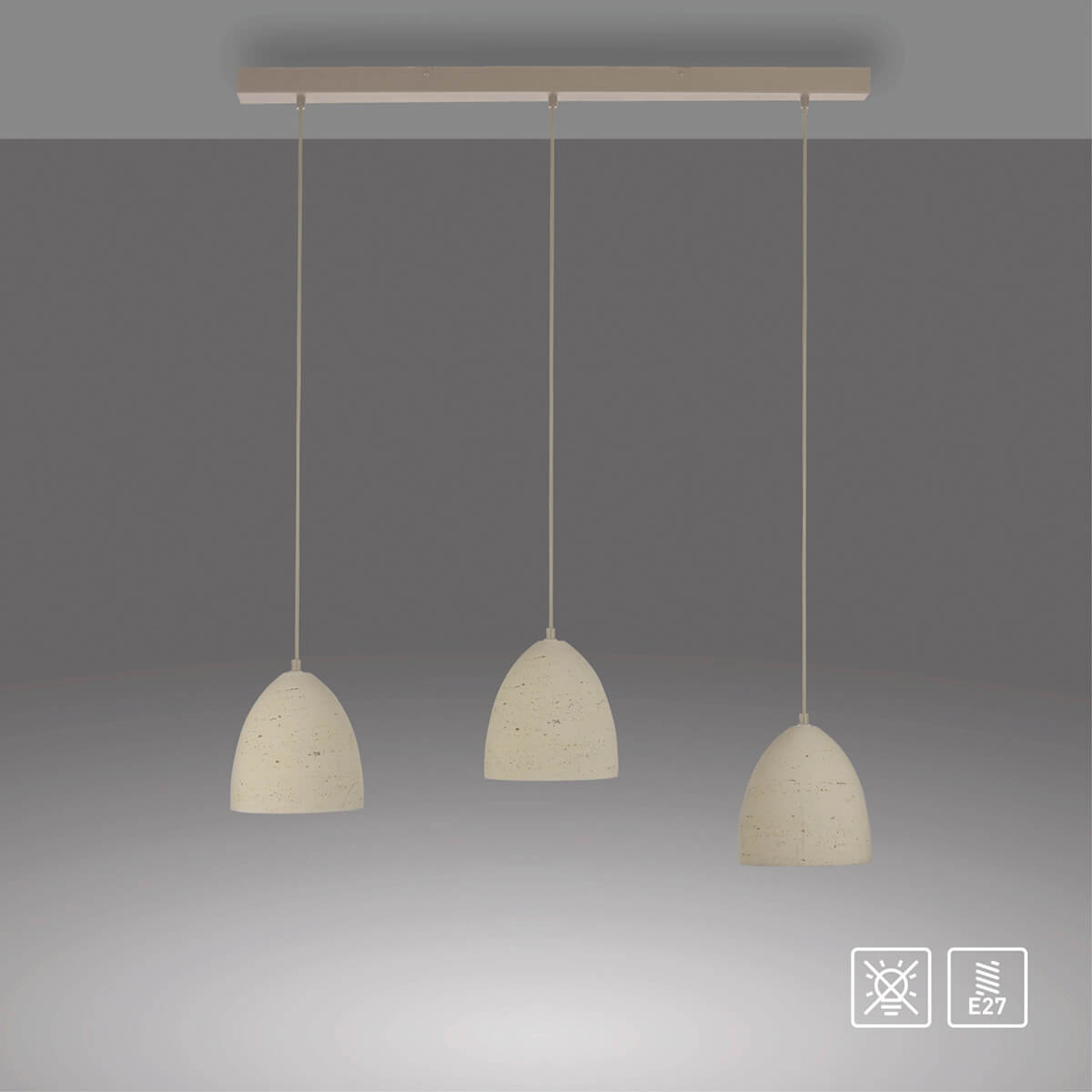 Traventa Pendelleuchte, 3-flg.