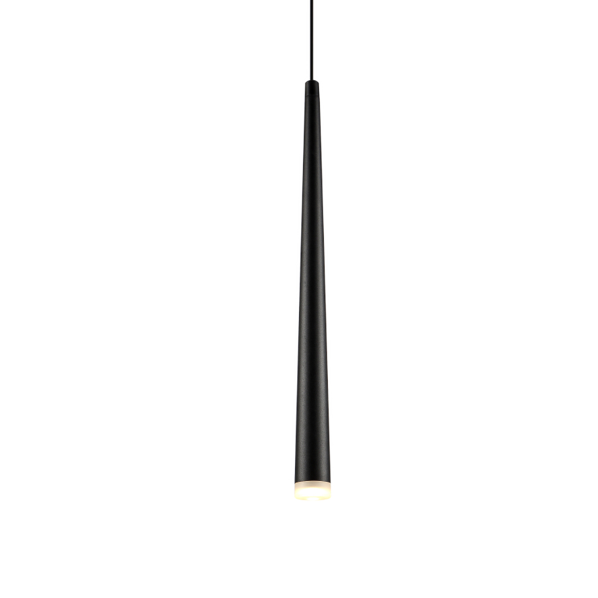 Orange One Crema Single LED Pendelleuchte, schwarz