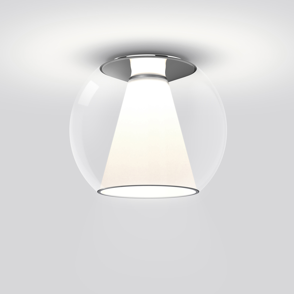 Serien.lighting Draft Ceiling M LED Deckenleuchte, Glas klar (©serien.lighting)
