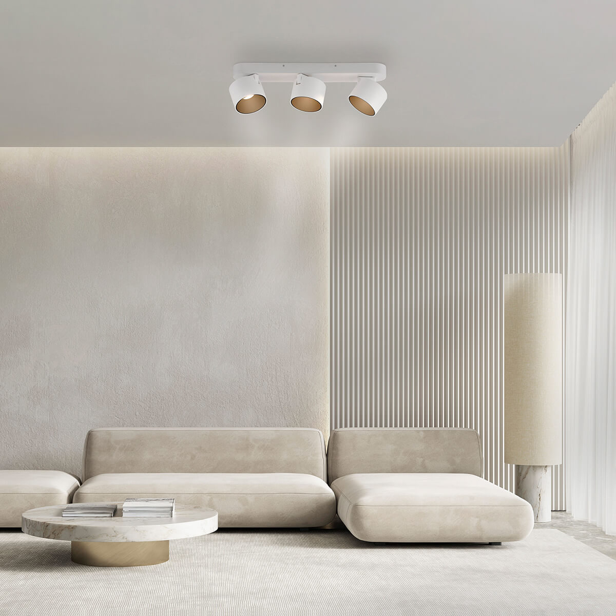 PURE Cup LED Deckenleuchte, 3-flg.