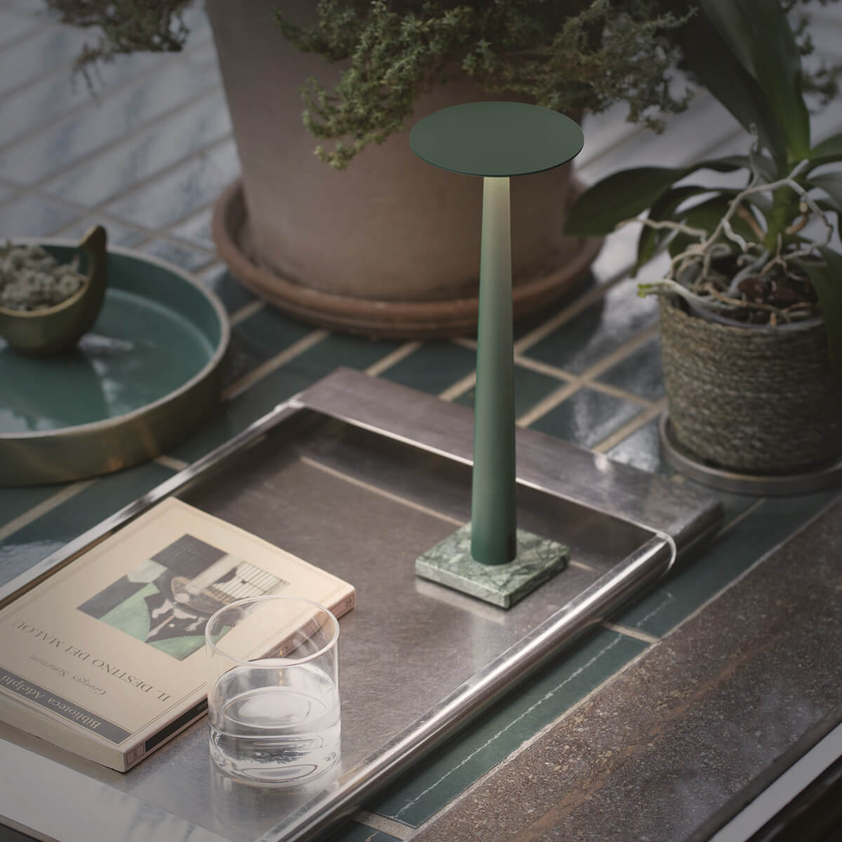 Portofino Marble LED Akkuleuchte