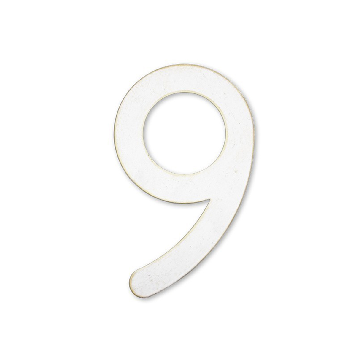 Heibi Max Hausnummer, weiß / Gold, Auslaufmodell, Ziffer 9 Max Hausnummer, weiß / Gold, Auslaufmodell