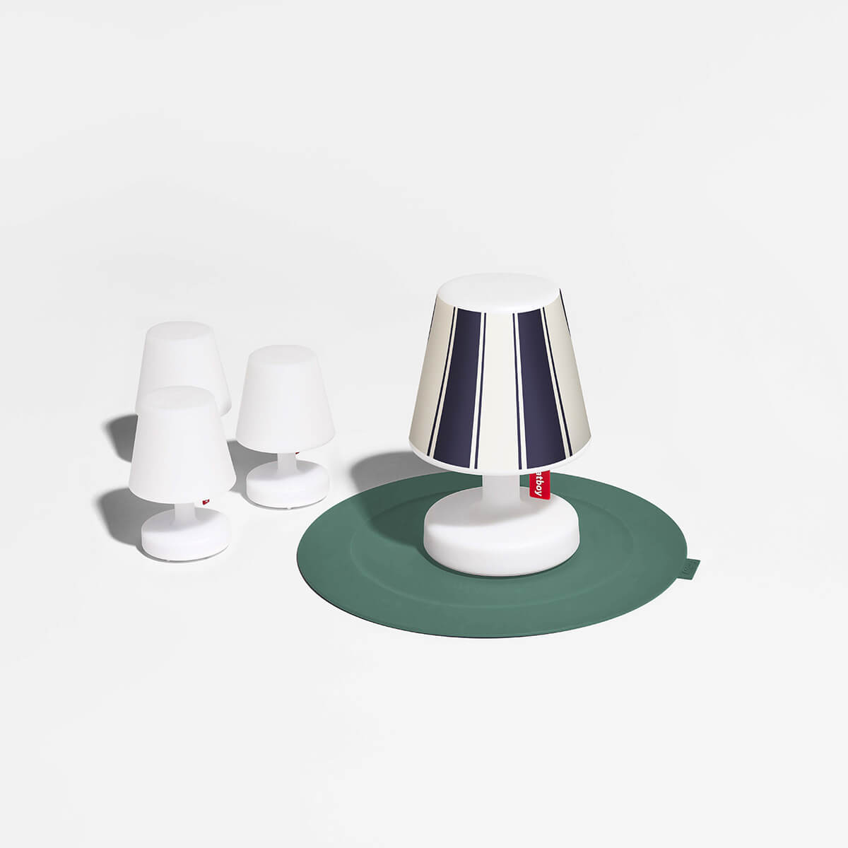 Fatboy Edison the Petit LED Akkuleuchte mit Cooper Cappie Stripe Navy, navy gestreift