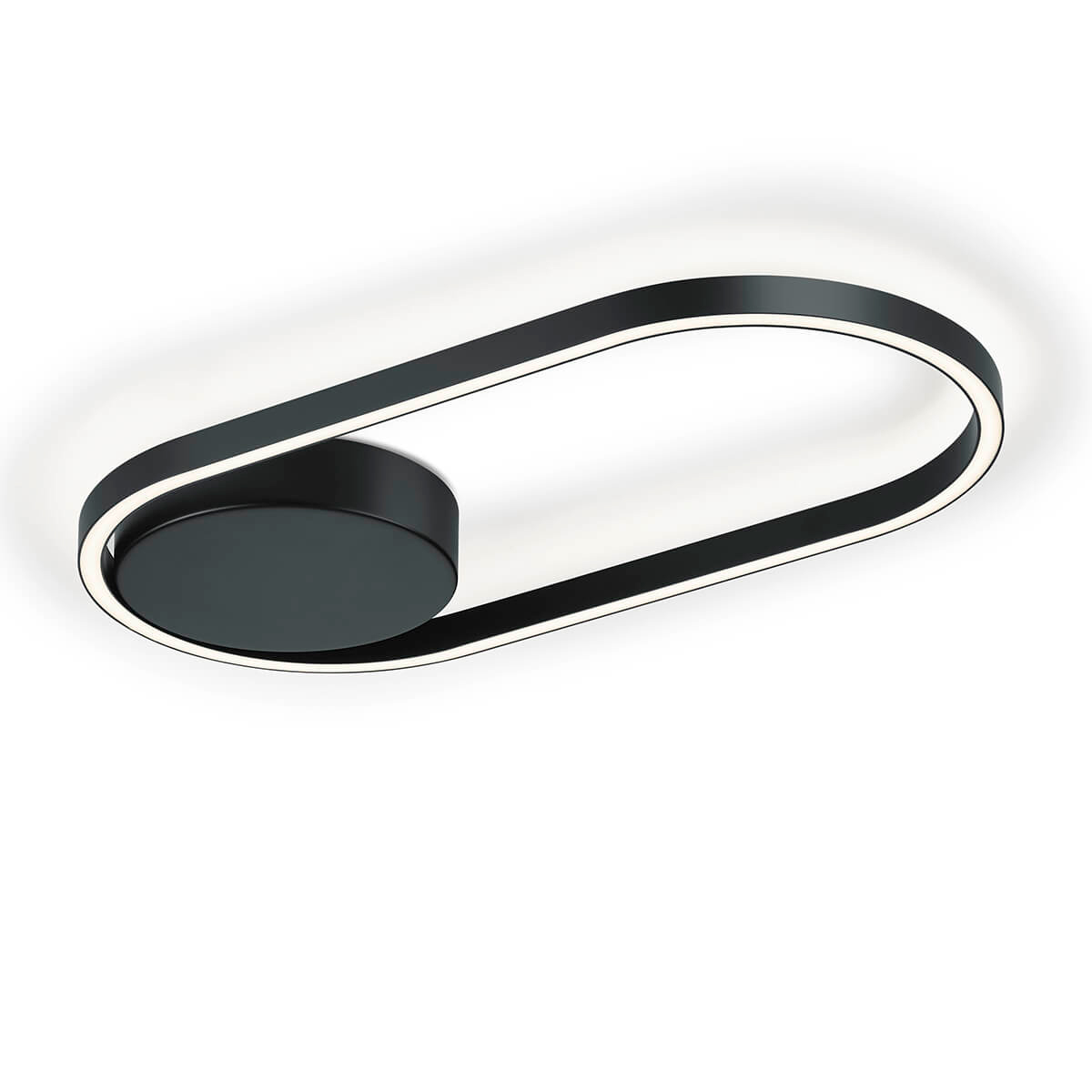 Knapstein Rike LED Deckenleuchte, schwarz
