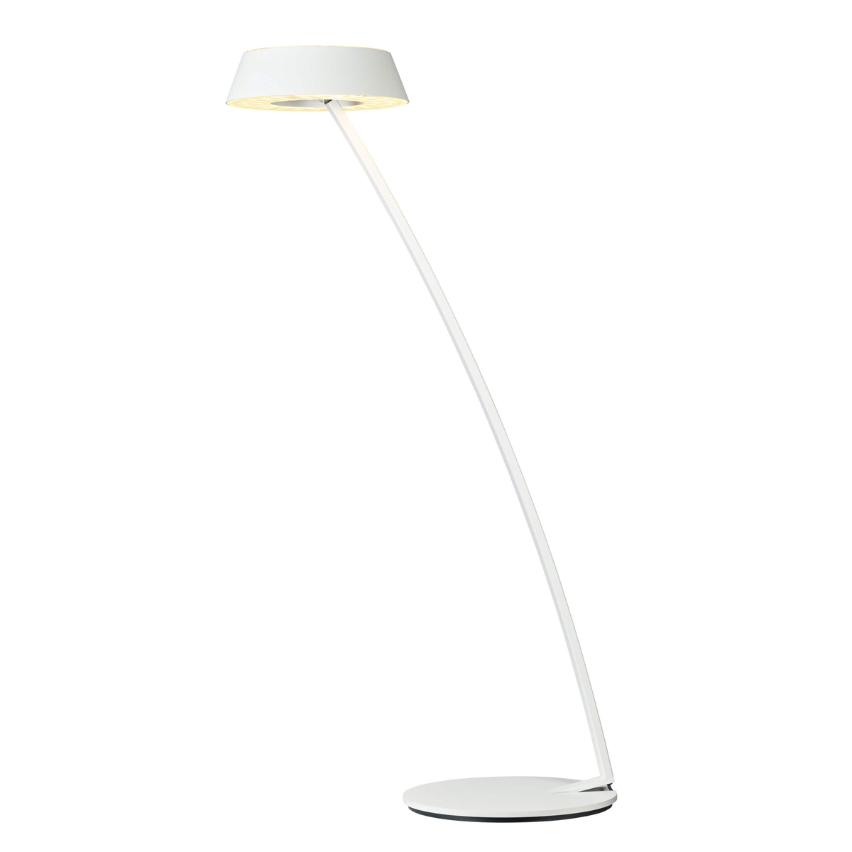 Oligo Glance LED Tischleuchte, gebogen, weiß matt
