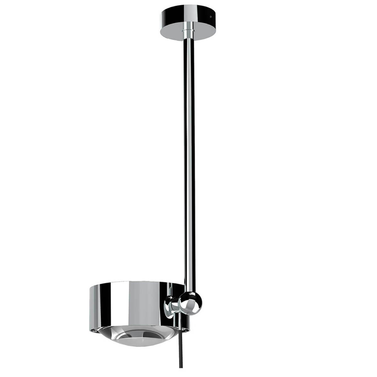 Top Light Puk Maxx Side Single Ceiling Deckenleuchte, 40 cm, Gehäuse, Chrom, mit Linse klar / Glas satiniert (nicht inbegriffen) Puk Maxx Side Single Ceiling Deckenleuchte, 40 cm, Gehäuse, Abverkaufsware