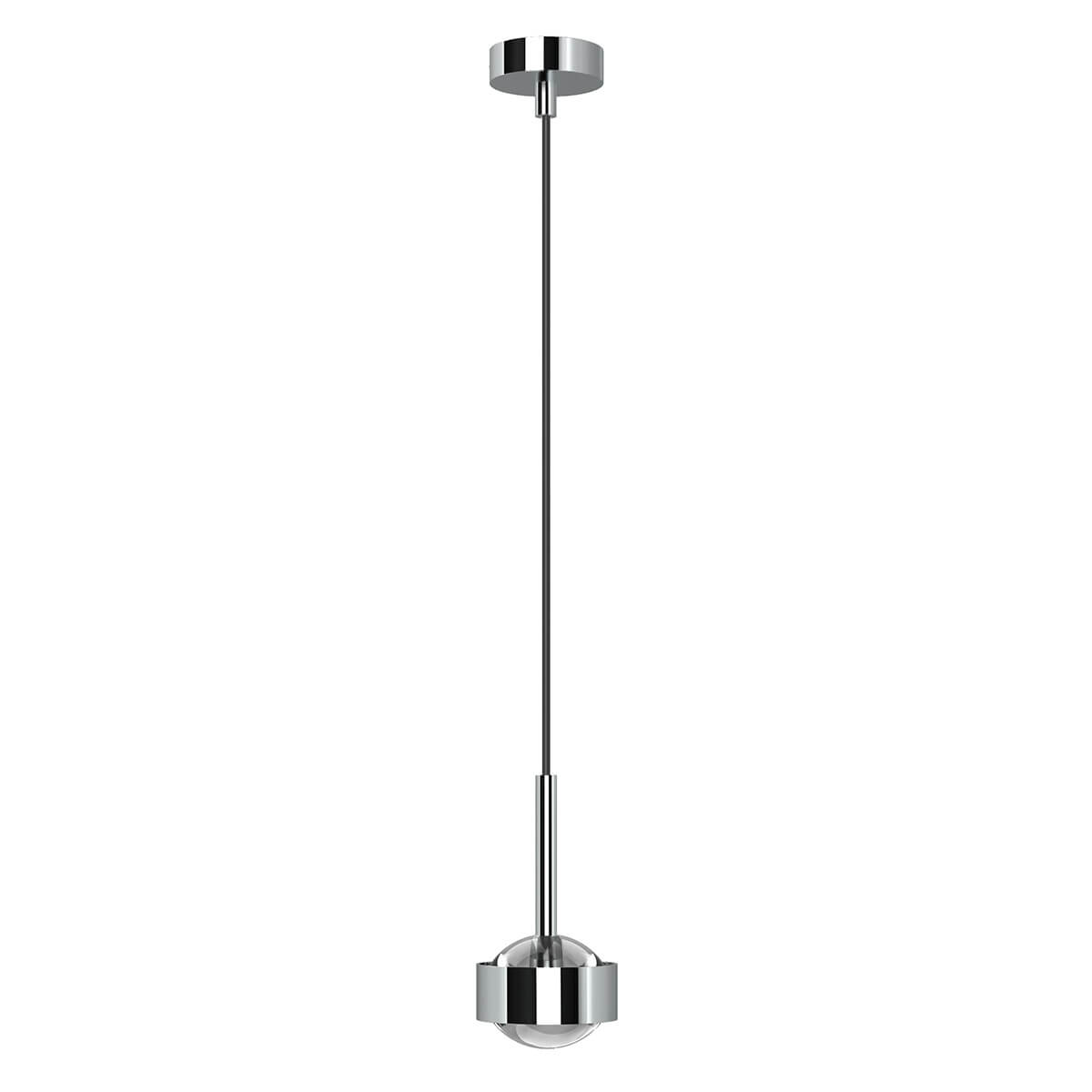 Top Light Puk Mini Drop Solo Pendelleuchte, Gehäuse, Chrom, mit Linse klar (nicht inbegriffen)