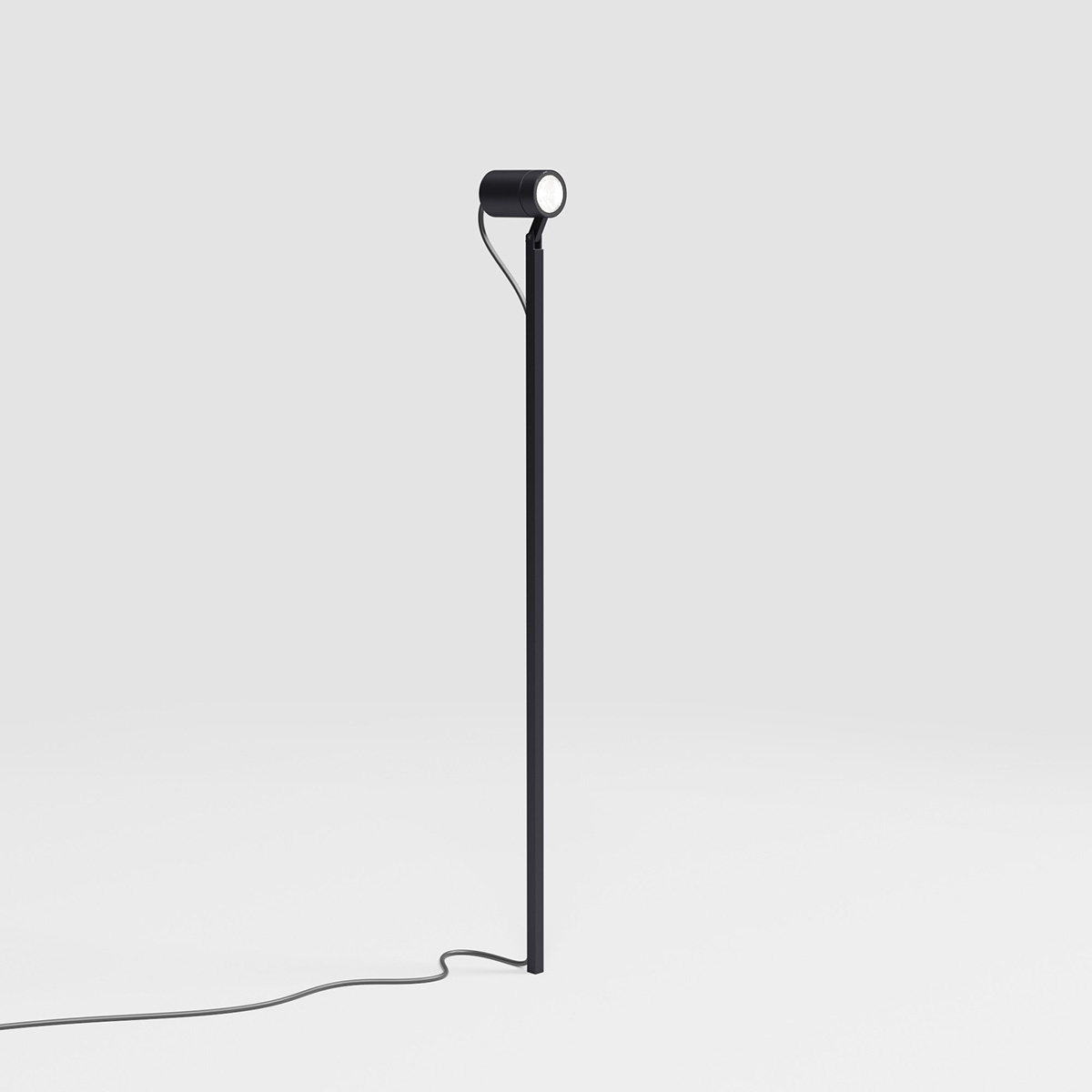 IP44.DE Piek 100 LED Spießstrahler, deep black (schwarz)