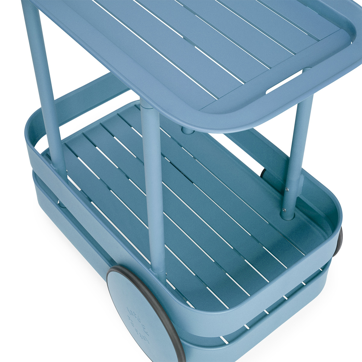 Fatboy Jolly Trolley LED Akkuleuchte & Bar-Trolley, Wave blue (hellblau)