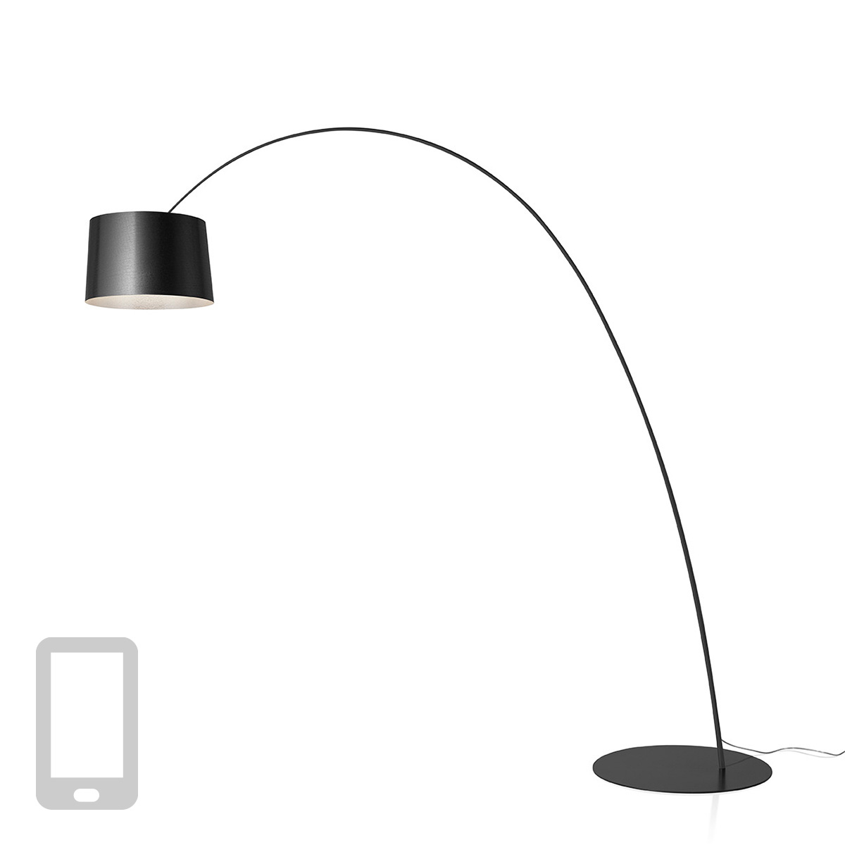 Foscarini Twiggy Elle MyLight LED Terra, grafite (grafitgrau)