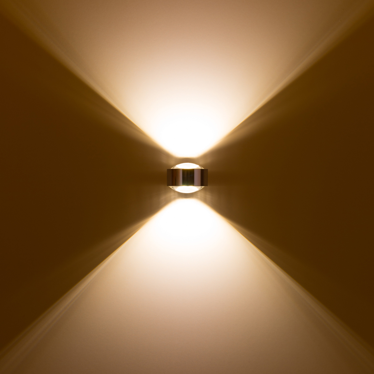 Top Light Puk Maxx Wall Wandleuchte, Chrom, mit Puk Maxx Linsen klar