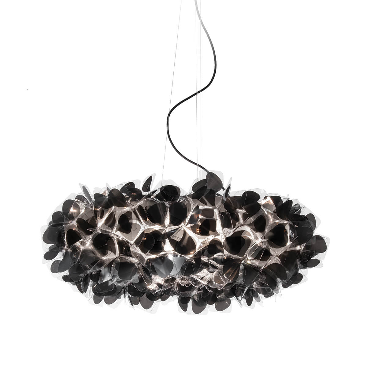 Slamp Clizia Mama non Mama Suspension Large, schwarz, Kabel: schwarz