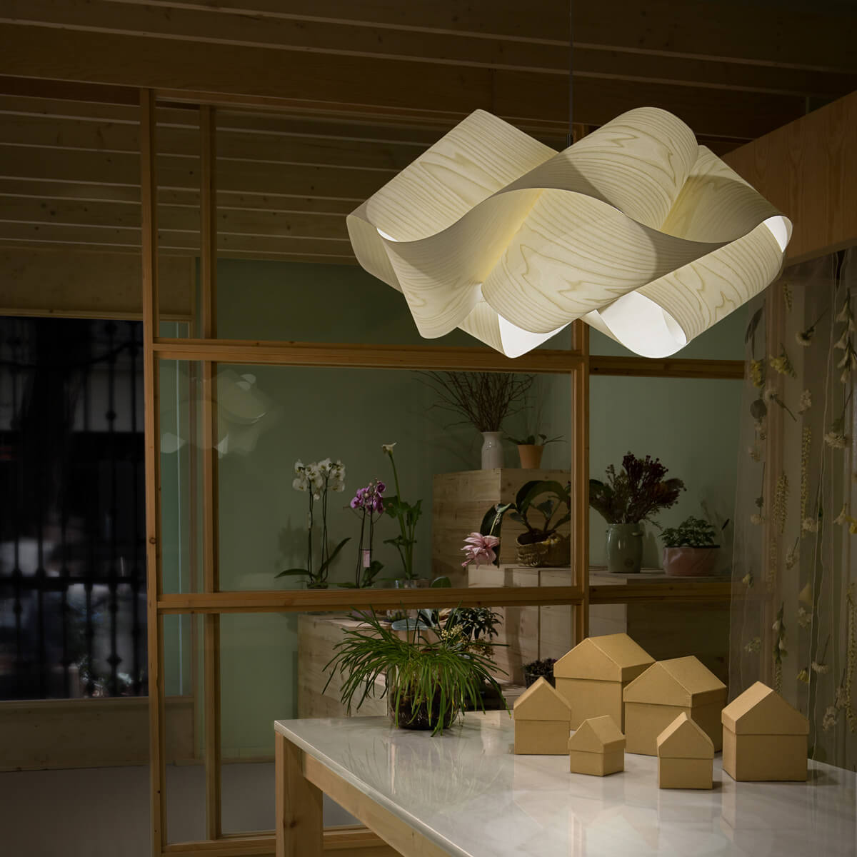 LZF Lamps Swirl Small Pendelleuchte, elfenbeinweiß