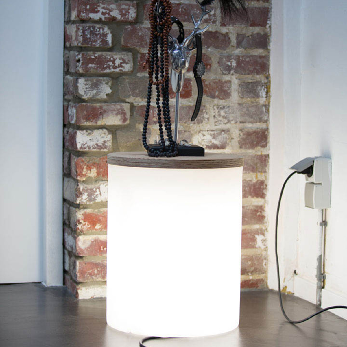 8 seasons design Shining Drum Dekoleuchte, weiß