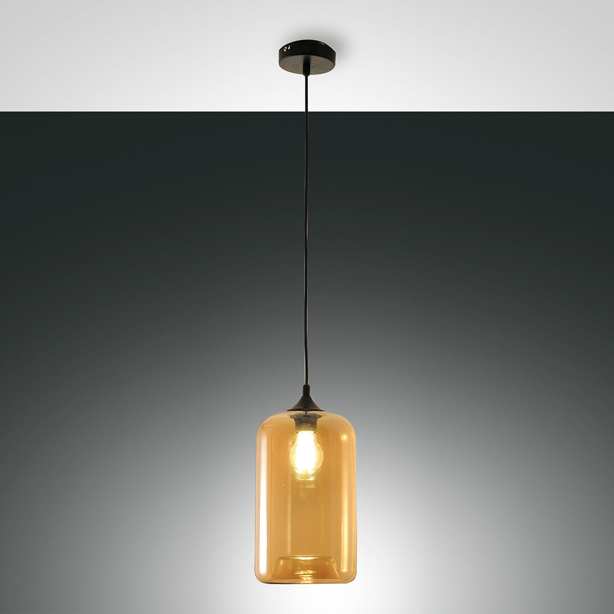 Fabas Luce Silo Pendelleuchte, amber