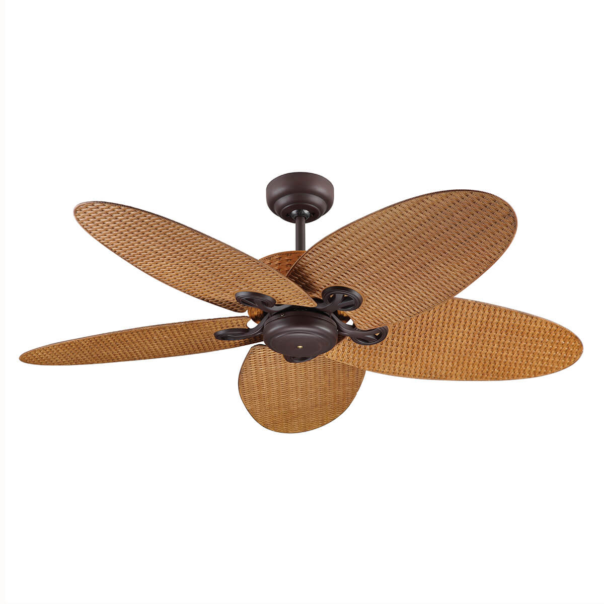 Beacon Lighting Lucci Air Fijian II Deckenventilator, Bronze, Flügel: Rattan Coffee