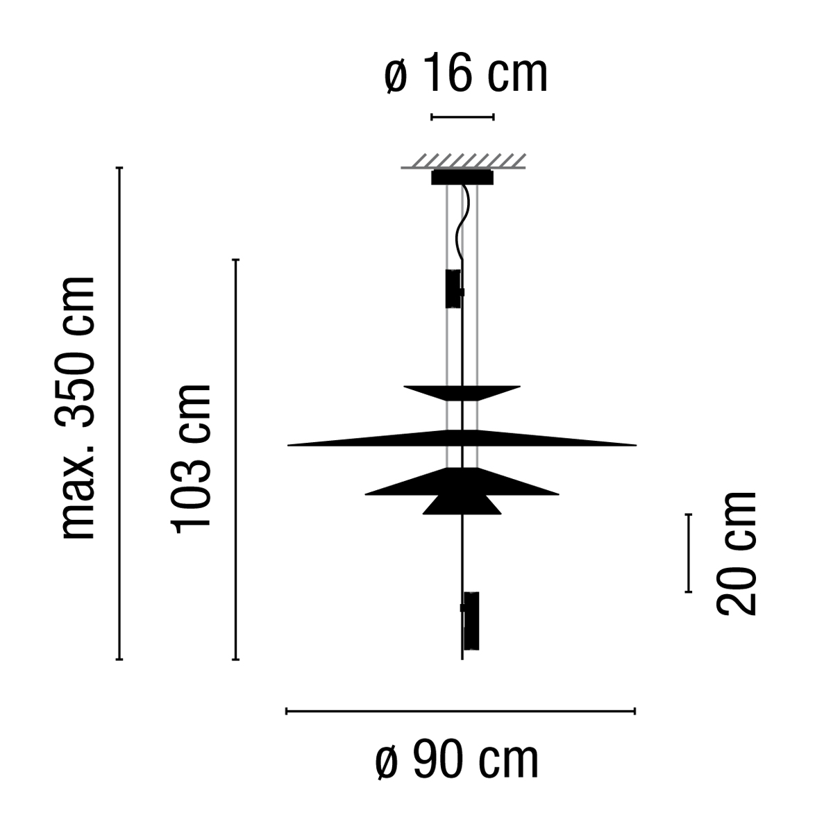 Vibia Flamingo 1550 Pendelleuchte