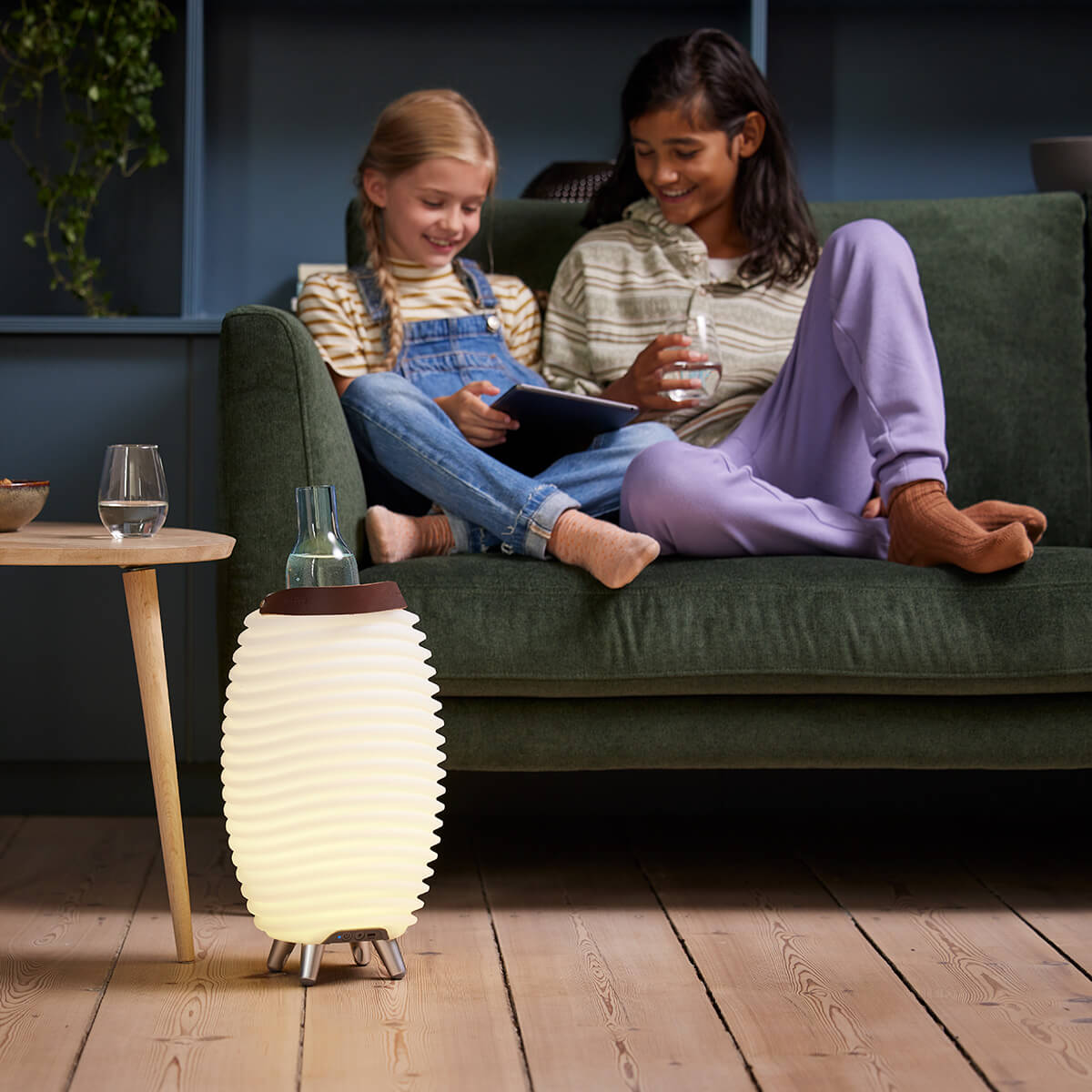 Kooduu Synergy 2.0 LED Akkuleuchte, Bluetooth Lautsprecher & Weinkühler, 35 (small, Höhe: 41 cm)