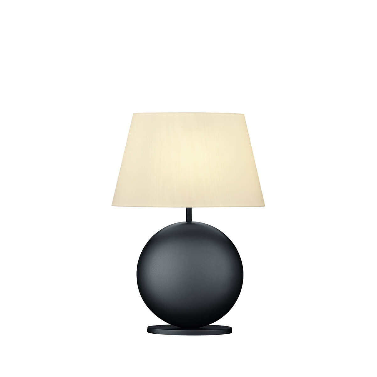 Bankamp Nero Tischleuchte, Höhe: 51 cm, Schirm: Chintz weiß