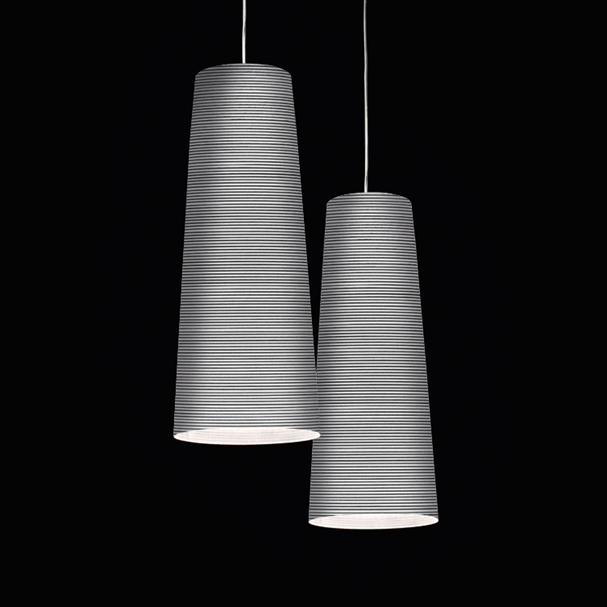 Foscarini Tite Sospensione, 2, nero (schwarz)