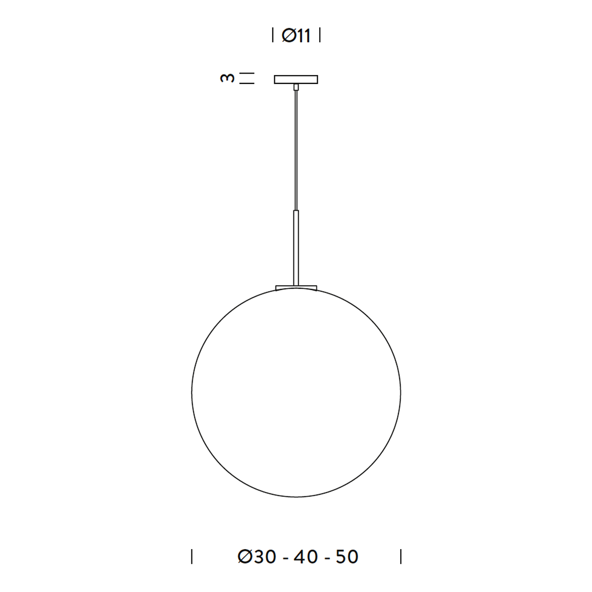 Nemo Asteroide Sospensione, Ø: 30/40/50 cm
