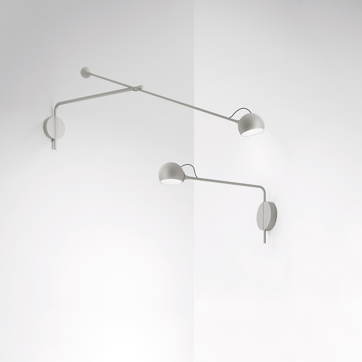 Artemide Ixa LED Parete, weißgrau