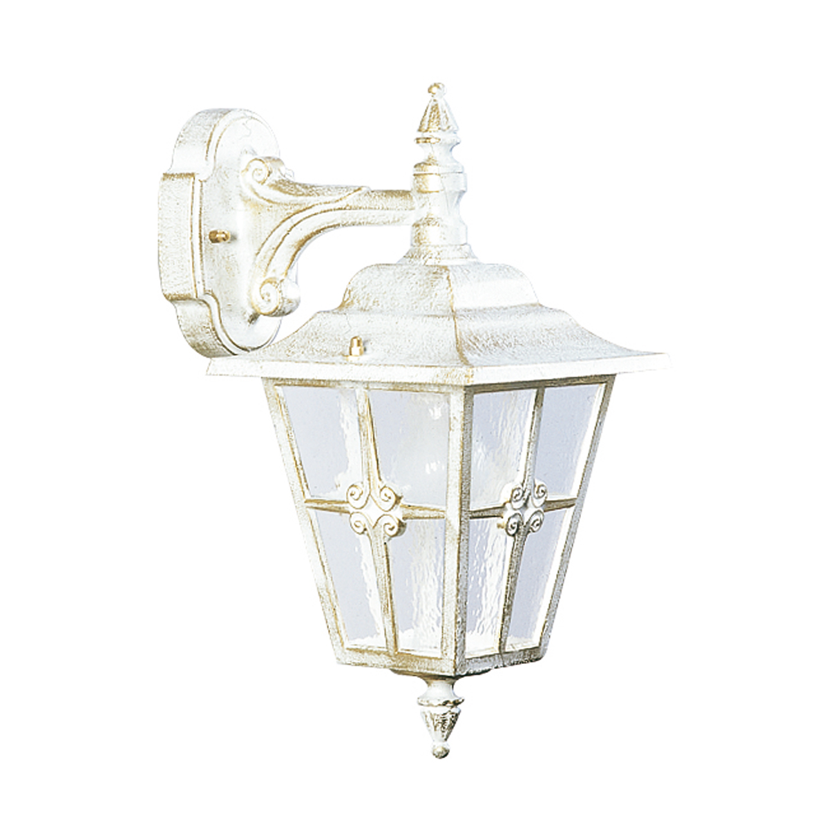 Albert Leuchten 1805 Außenwandleuchte, weiß-gold