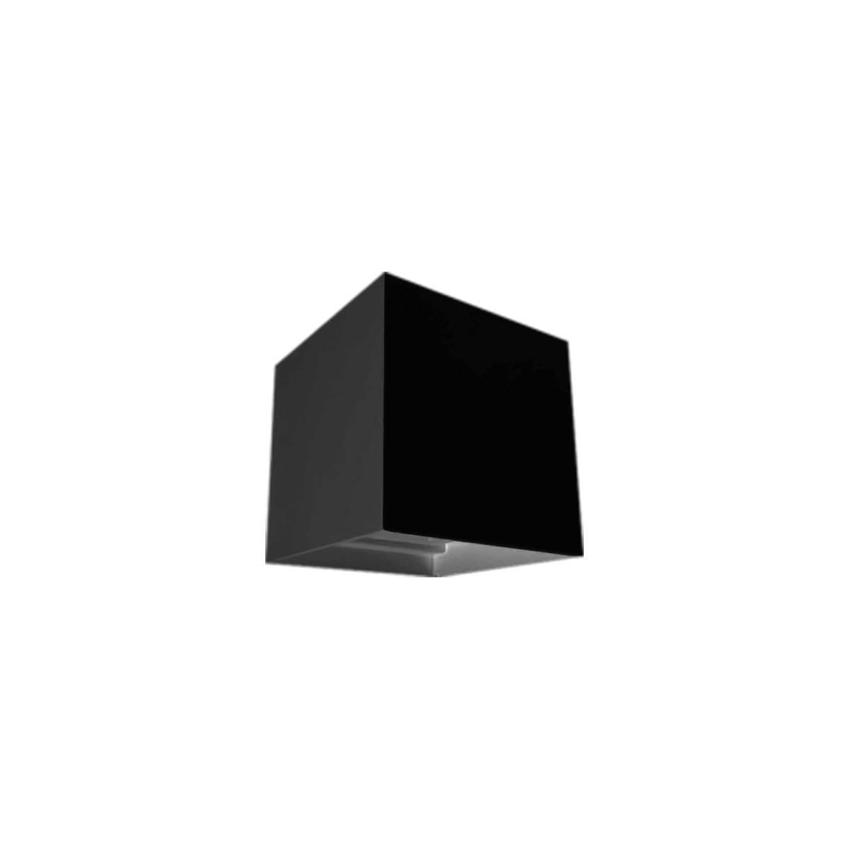 Mobilux Cube LED Wandleuchte IP65, grau