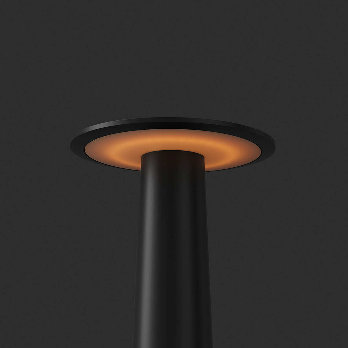 IP44.DE Lix mini LED Akkuleuchte, Dim-to-Amber, jet black (schwarz)