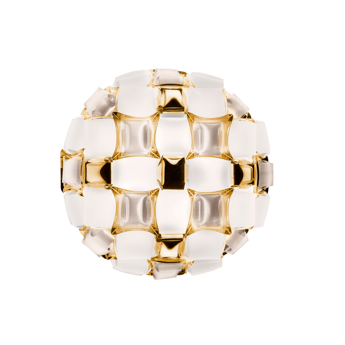 Slamp Mida Ceiling / Wall Medium, white/gold (weiß/gold)