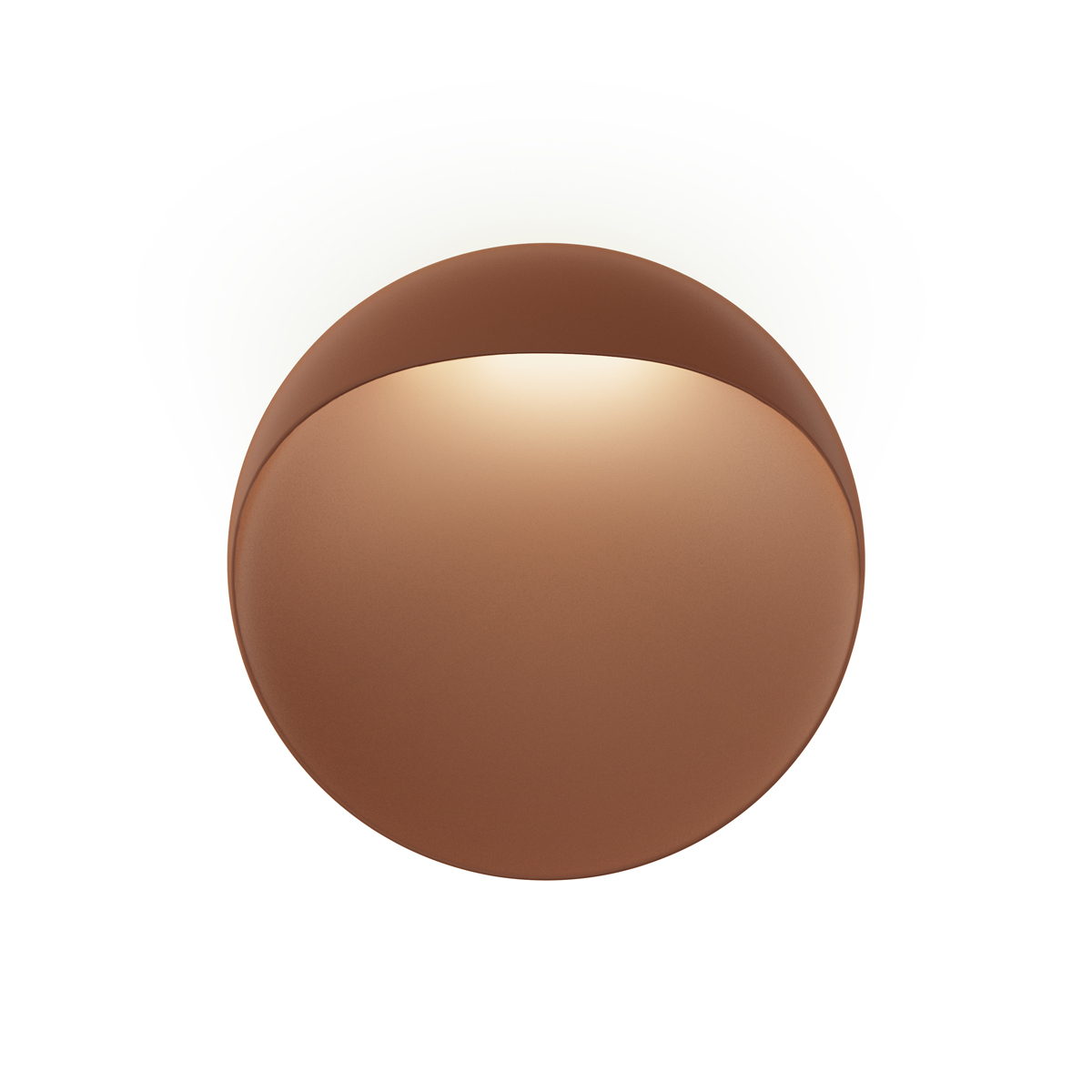 Louis Poulsen Flindt LED Wandleuchte, Ø: 30 cm, cortenfarben