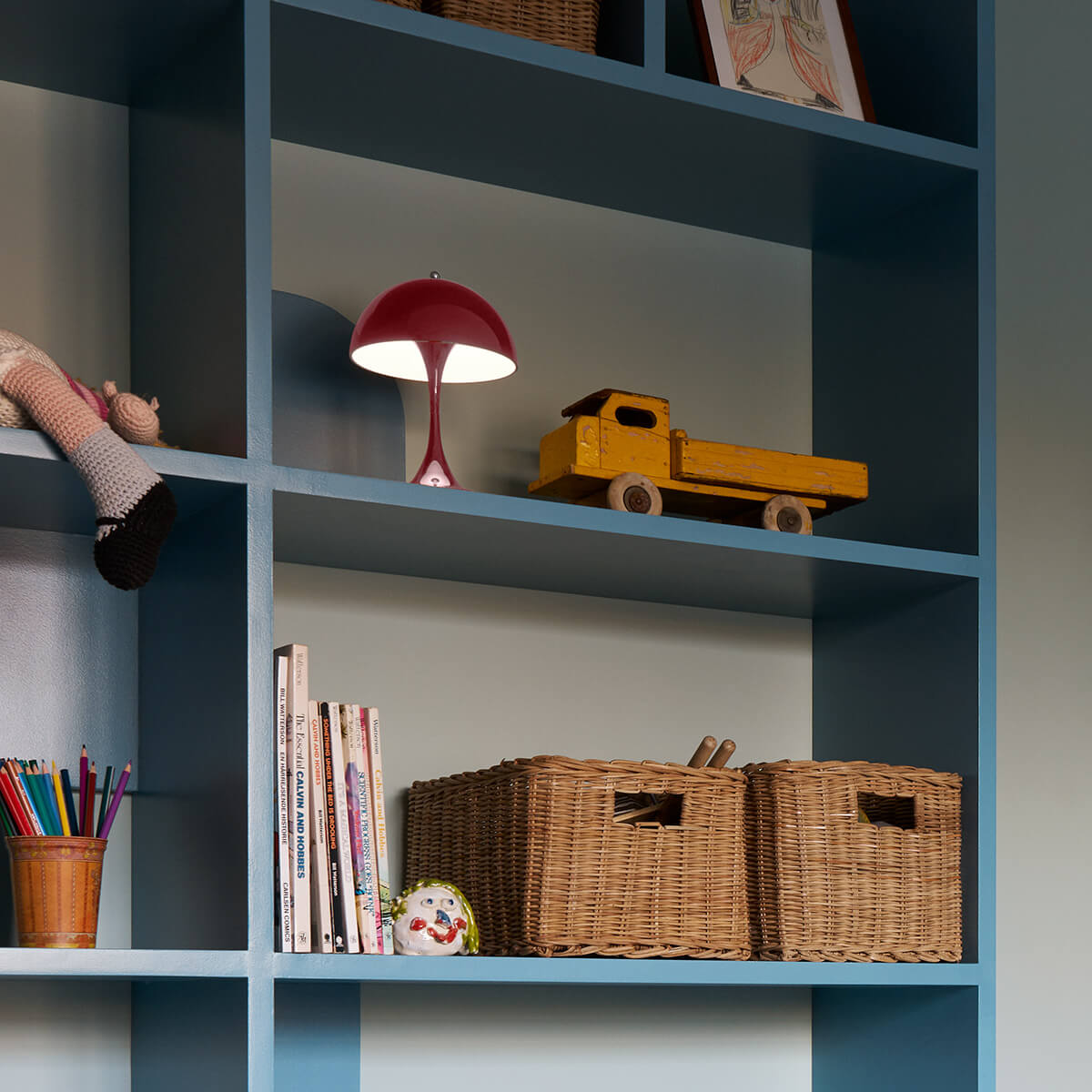 Louis Poulsen Panthella 160 Portable V3 LED Akkuleuchte, opak burgundy – Design by Verner Panton