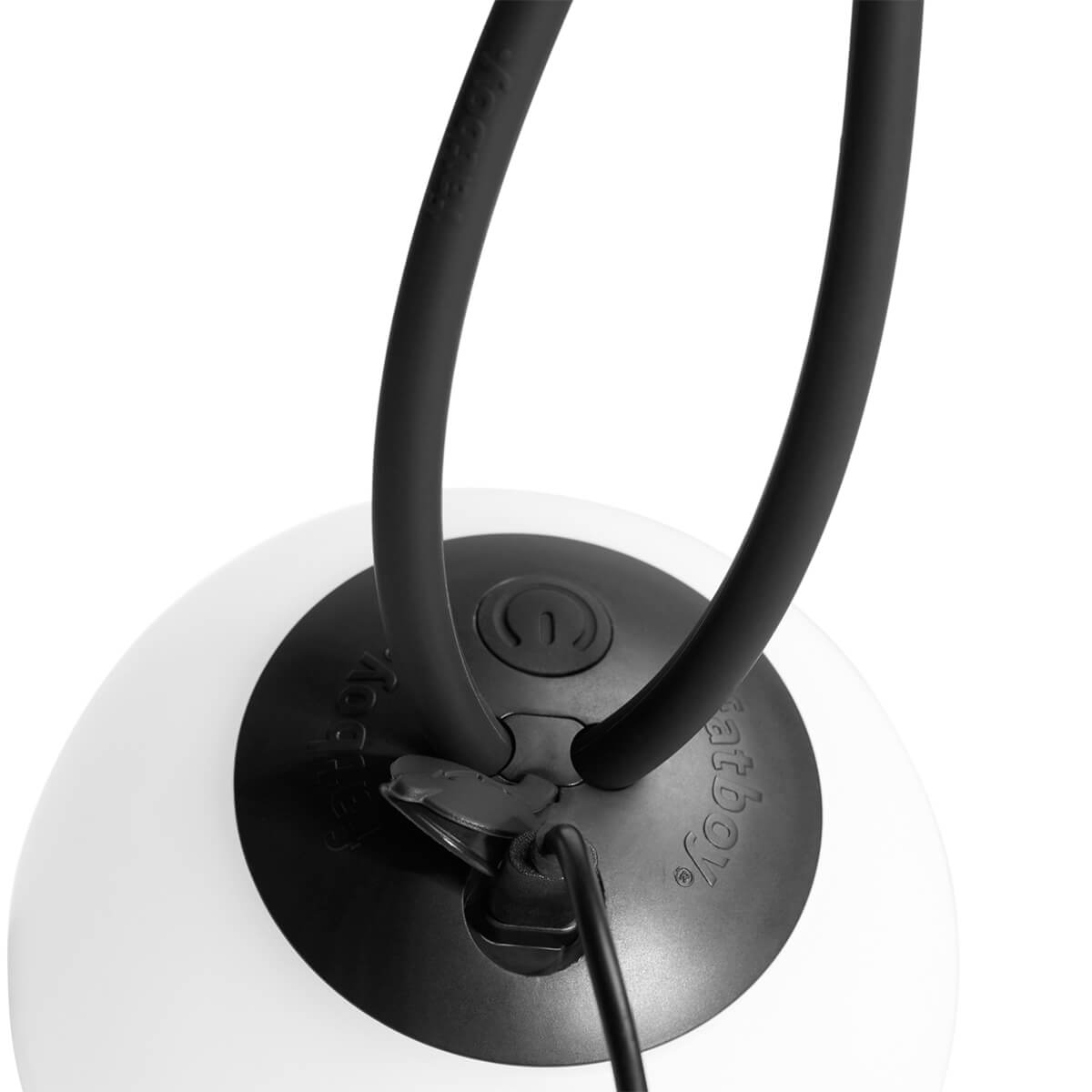 Fatboy Bolleke Mini la Surprise LED Akku-Pendelleuchte, anthrazit, Ladeprozess