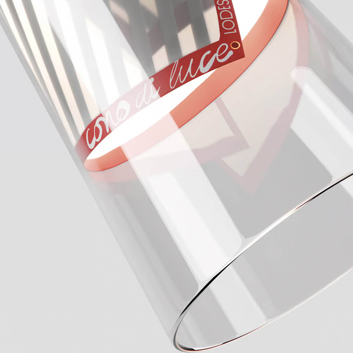 Lodes Cono di Luce LED Tischleuchte, rot